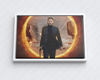 John Wick superhero universe fanart canvas display