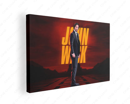 John Wick unstoppable action movie wall art