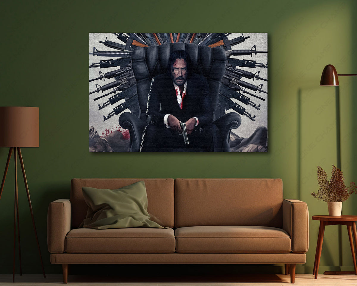 John Wick weapon themed artwork