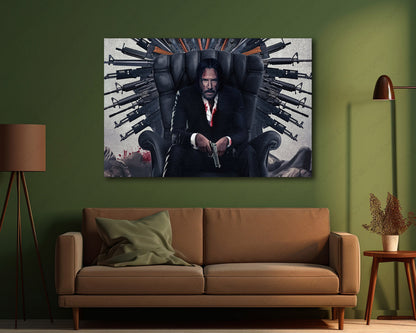 John Wick weapon themed artwork