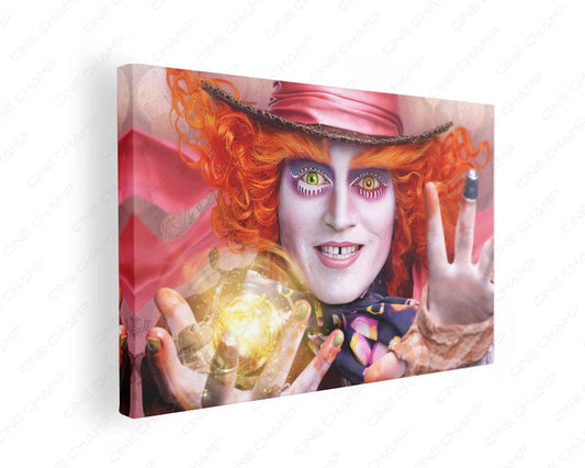 Johnny Depp Mad Hatter canvas wall art