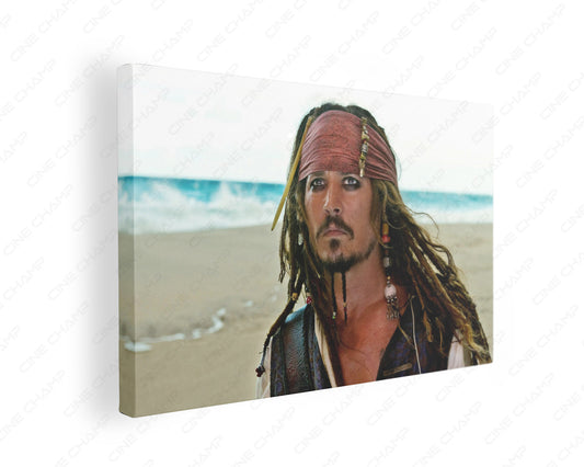 Johnny Depp Pirates of the Caribbean canvas wall art