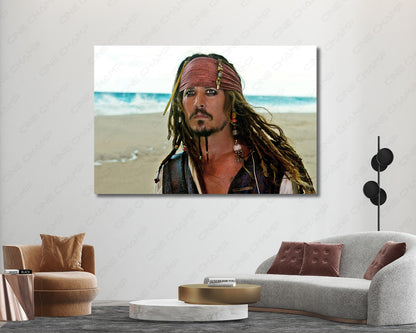 Johnny Depp pirate collector wall art