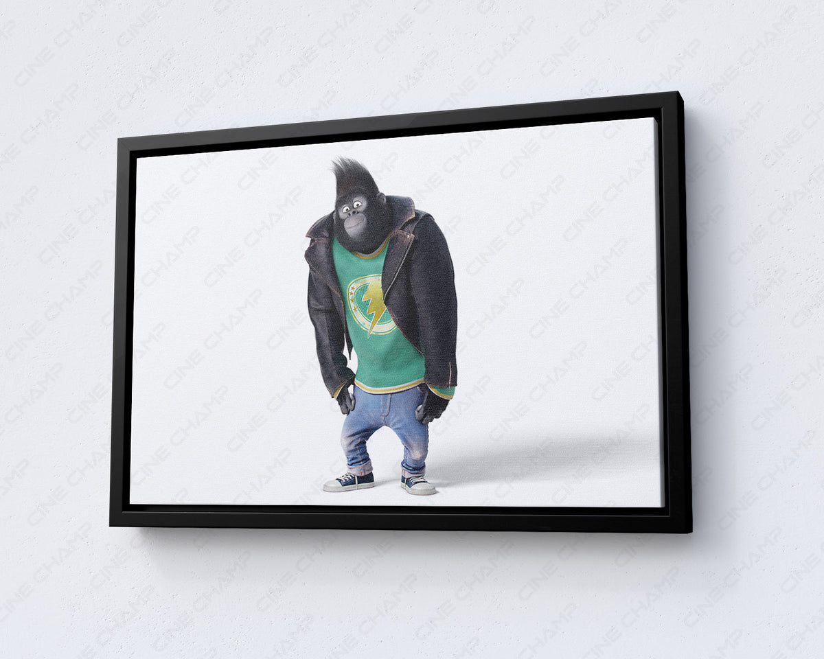 Johnny gorilla Sing canvas print