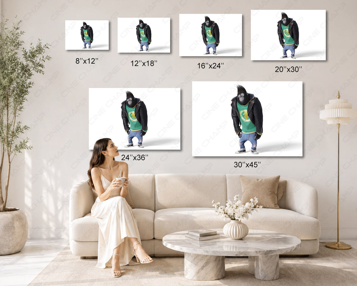 Johnny gorilla music premium canvas