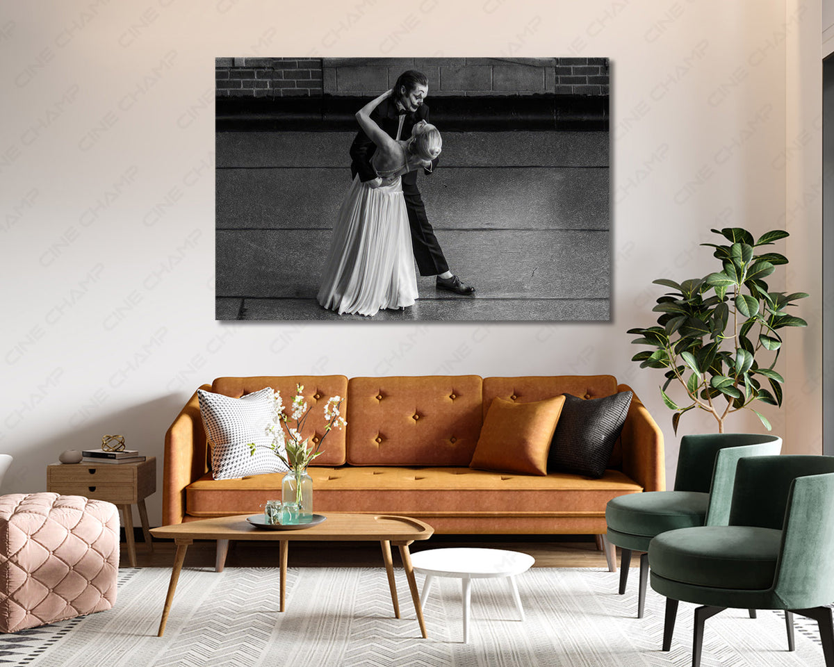 Joker Dancing Movie Poster Canvas