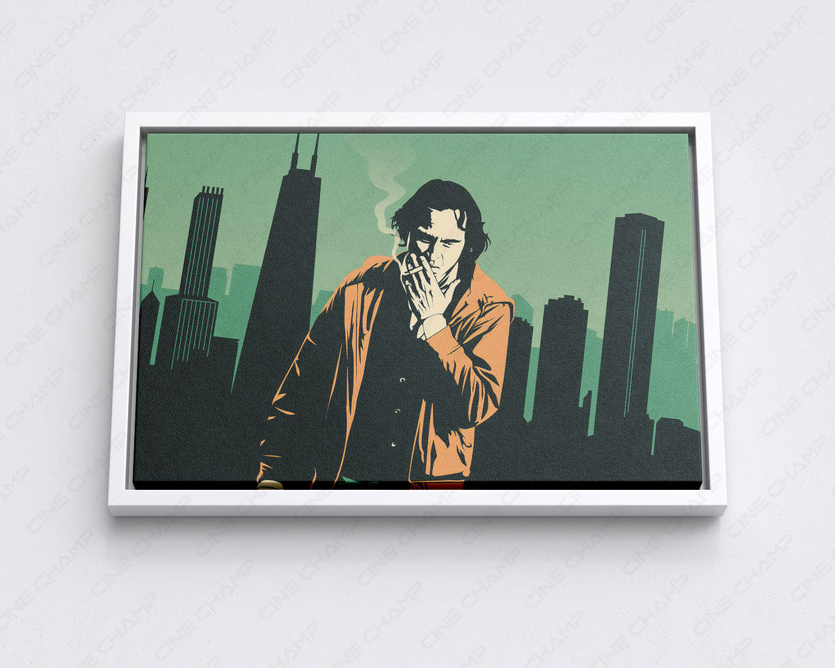 Joker smoking canvas for movie room