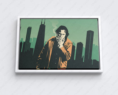 Joker smoking canvas for movie room