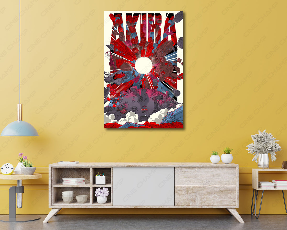 Kaneda Inspired Akira Canvas Print for Gaming Rooms