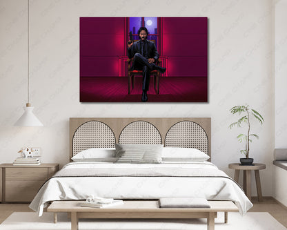 Keanu Reeves Baba Yaga premium canvas