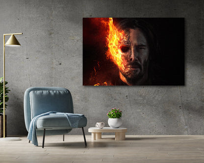 Keanu Reeves Ghost Rider Canvas Print
