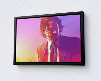 Keanu Reeves John Wick cinematic artwork