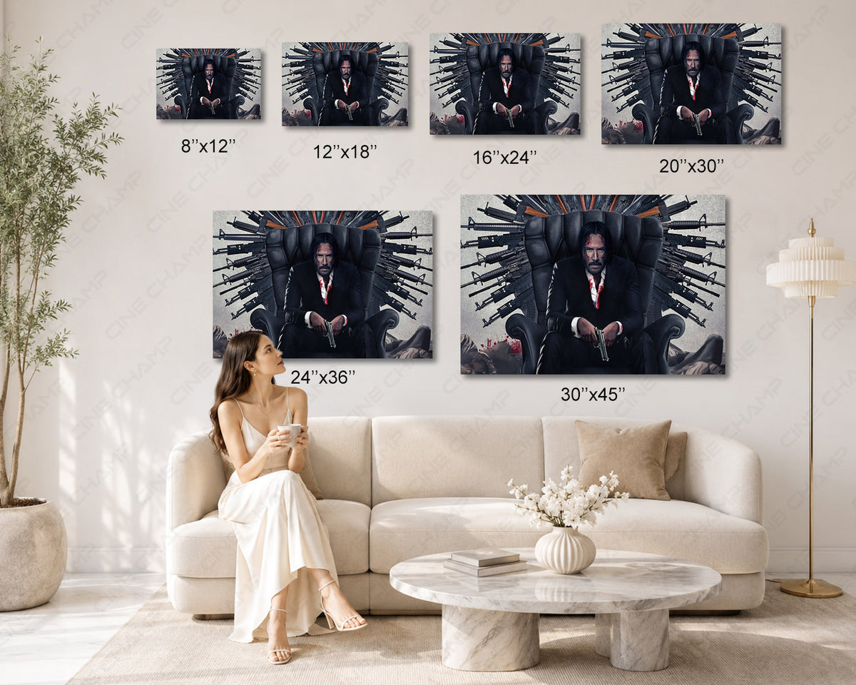 Keanu Reeves John Wick cinematic canvas