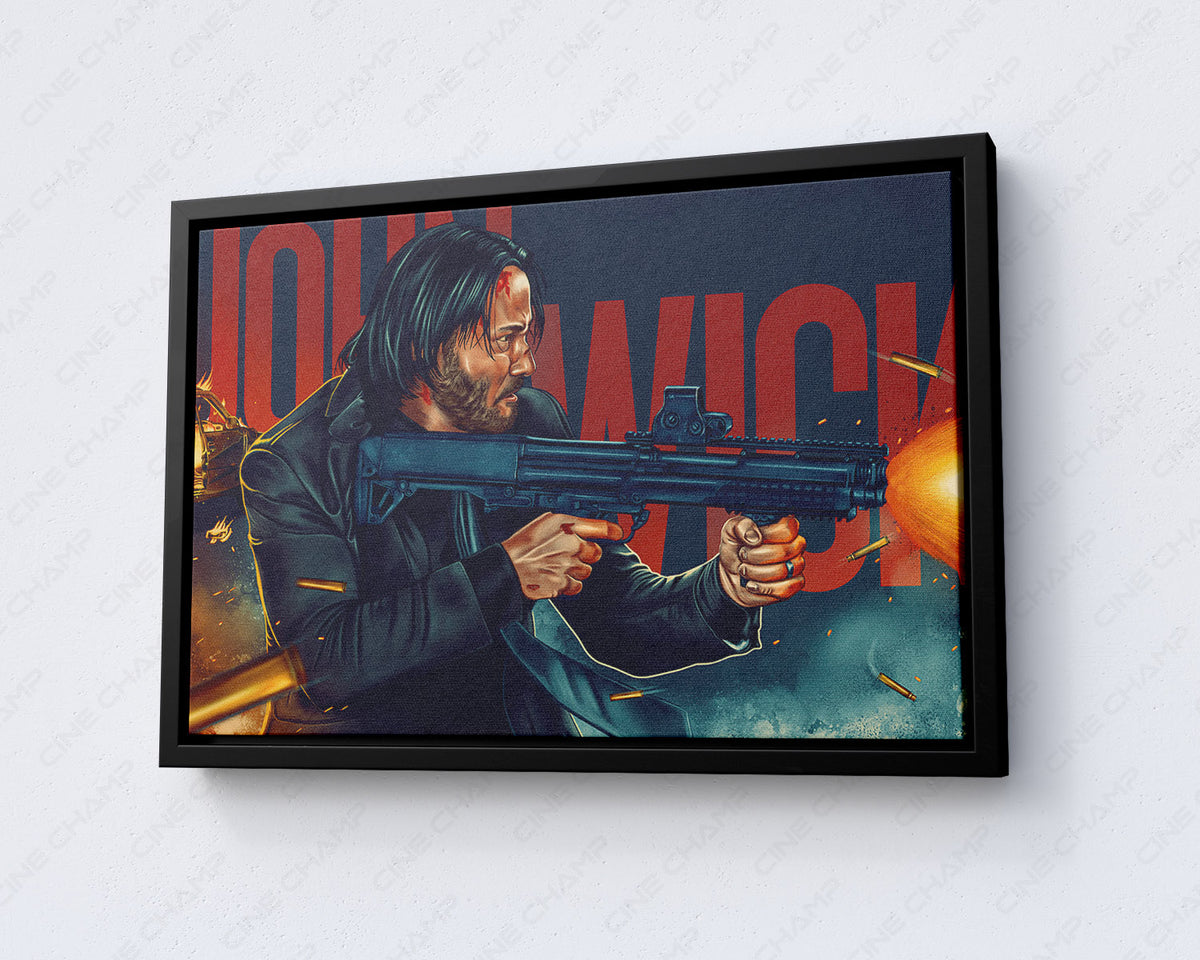 Keanu Reeves John Wick painting artwork