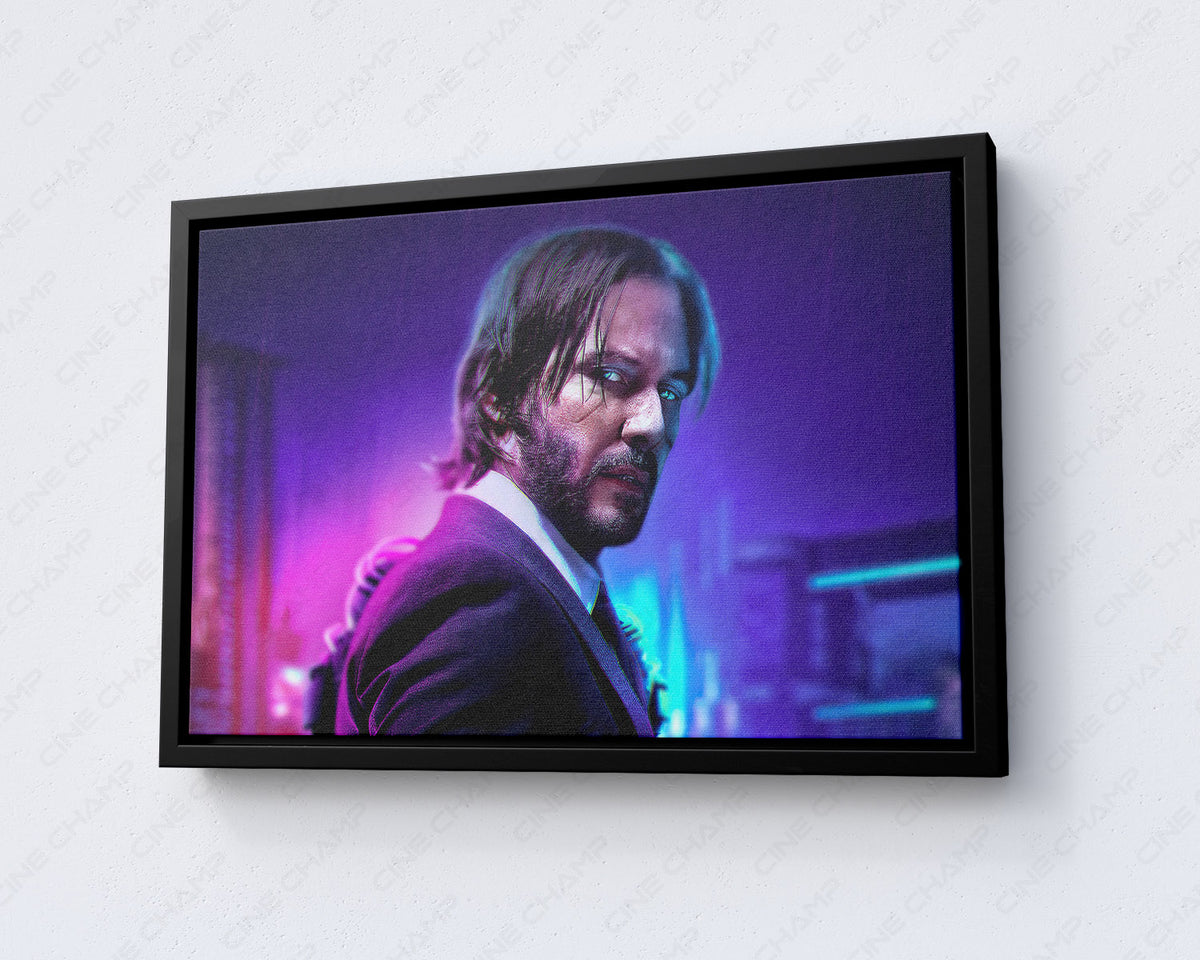 Keanu Reeves John Wick portrait painting