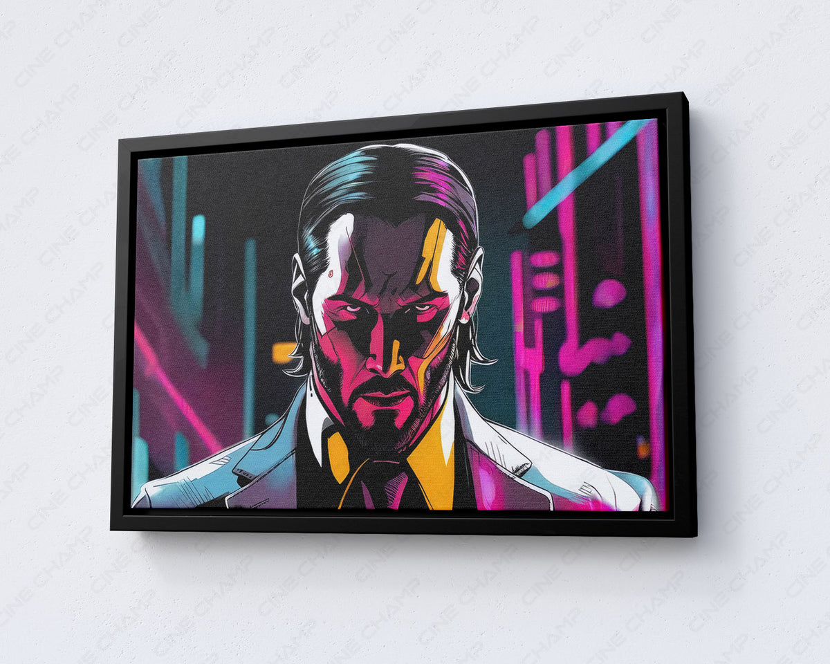 Keanu Reeves abstract movie artwork