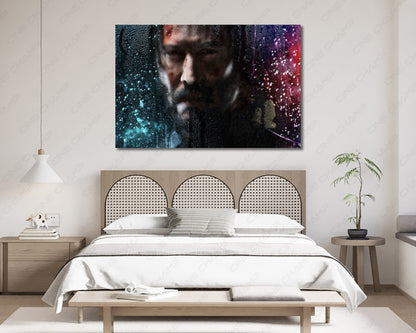 Keanu Reeves action cinema canvas wall art