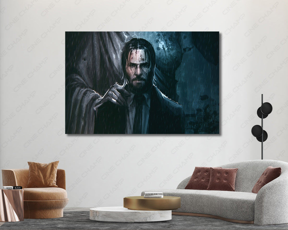 Keanu Reeves action collector wall art