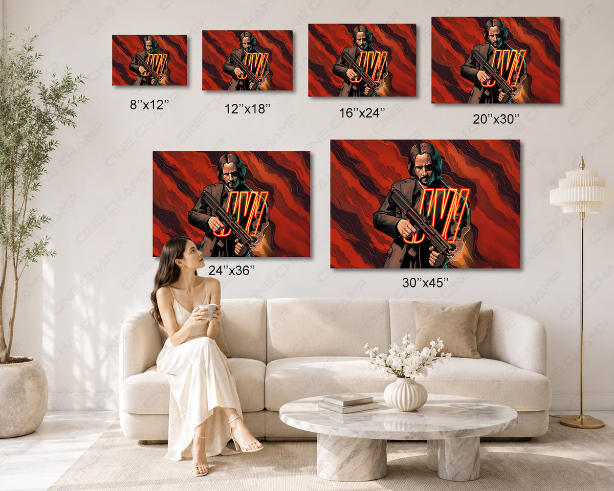 Keanu Reeves cinematic premium canvas