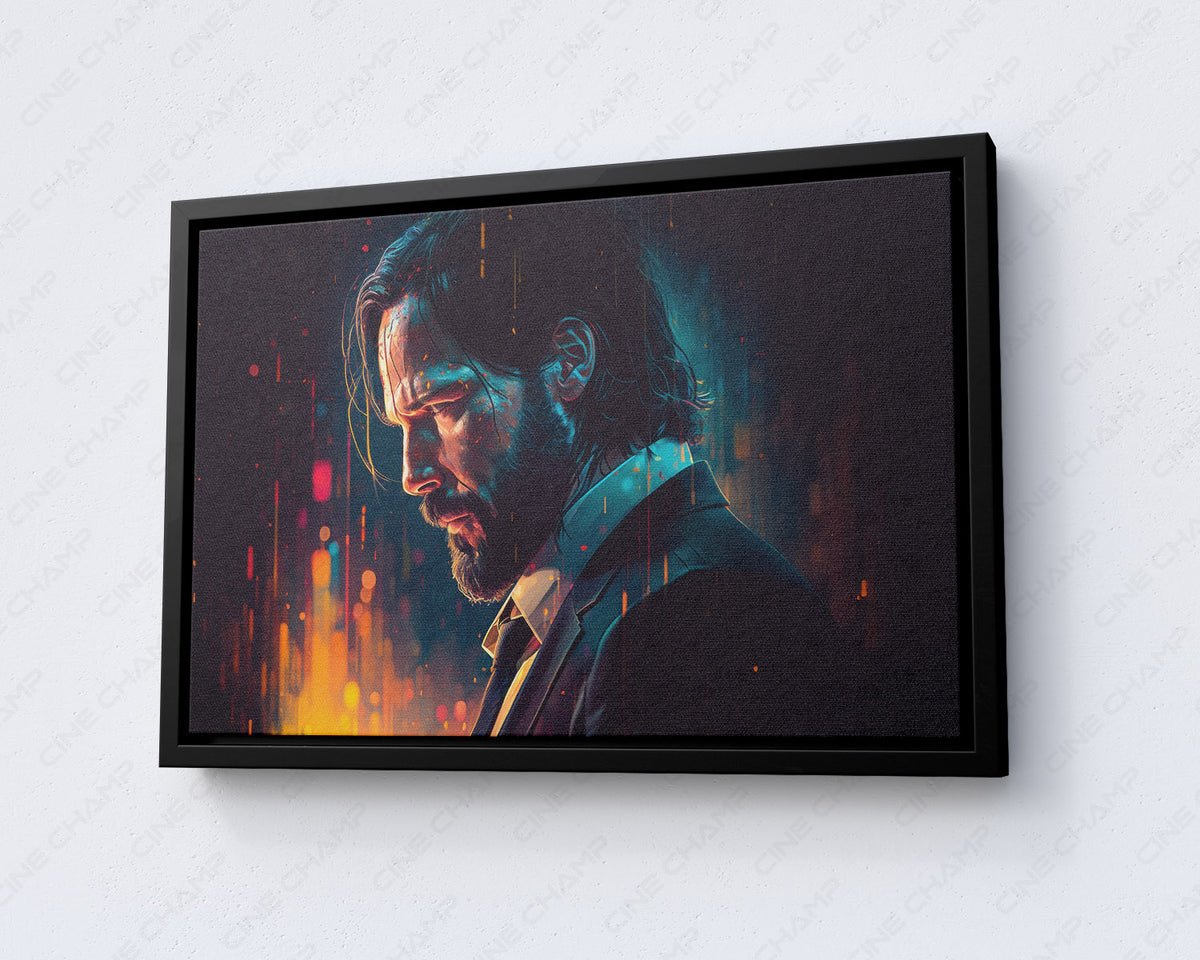 Keanu Reeves iconic movie wall artwork
