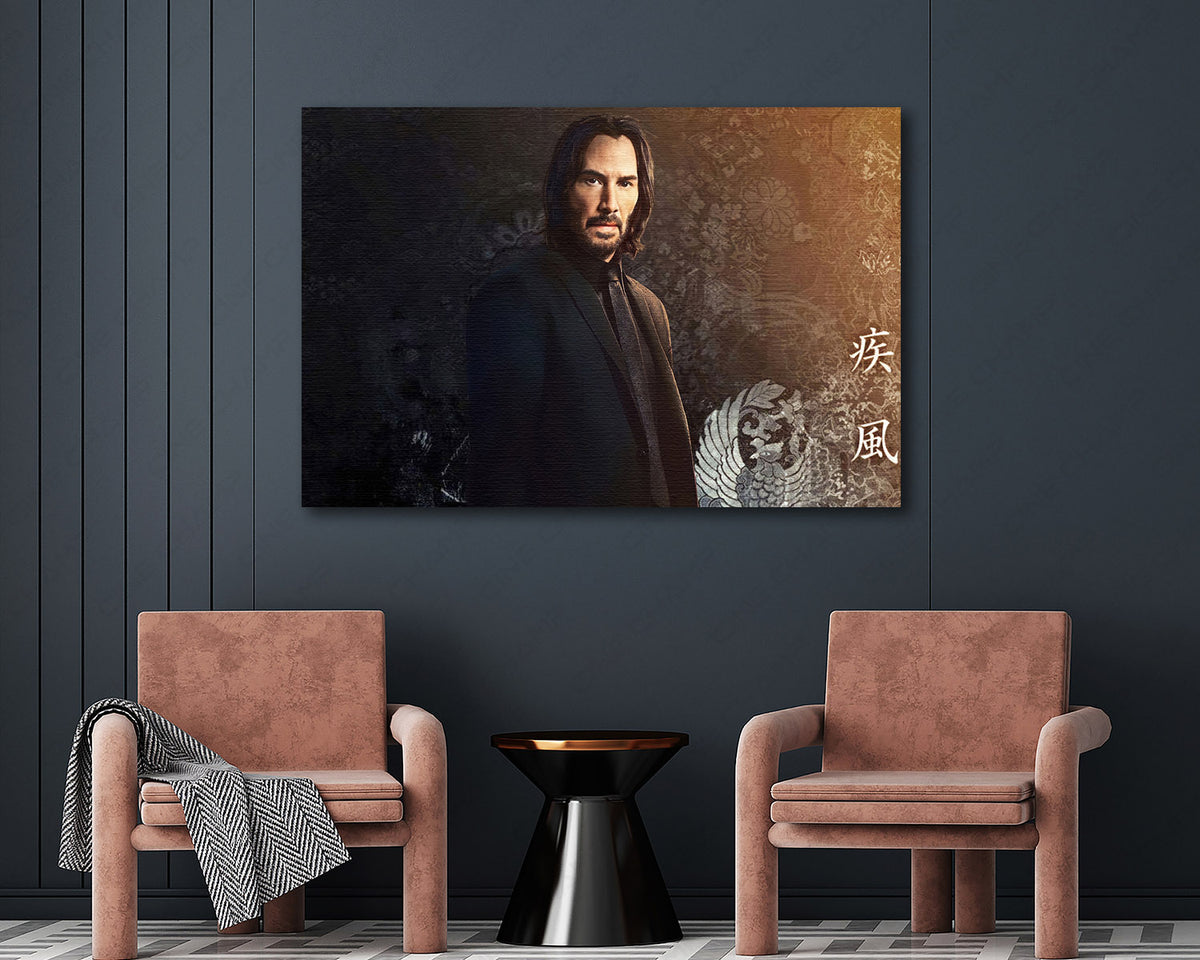 Keanu Reeves legendary assassin movie artwork