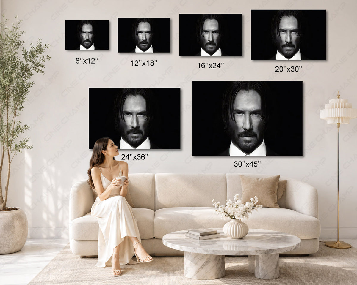 Keanu Reeves movie premium canvas