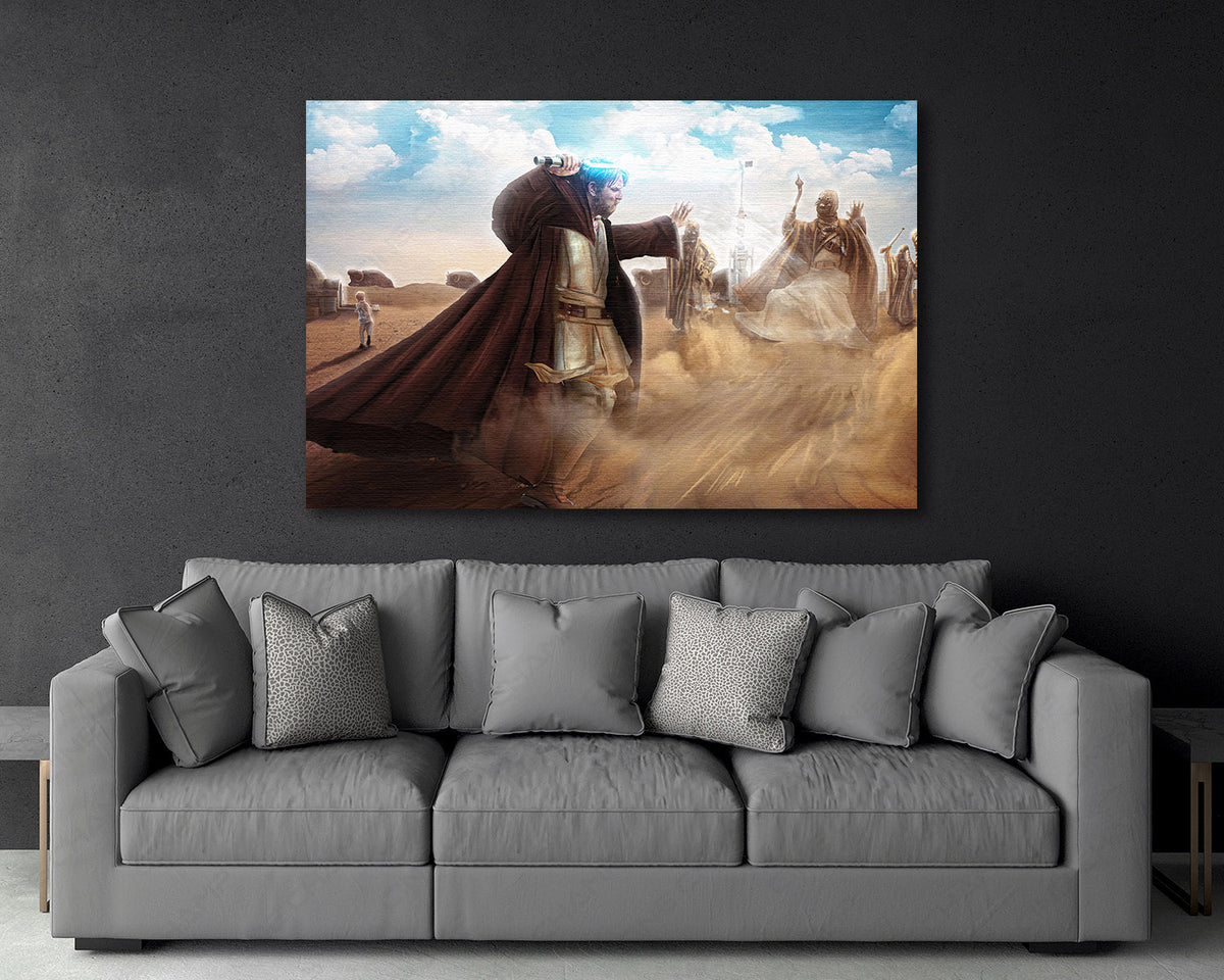 Kenobi Sand People Star Wars Canvas