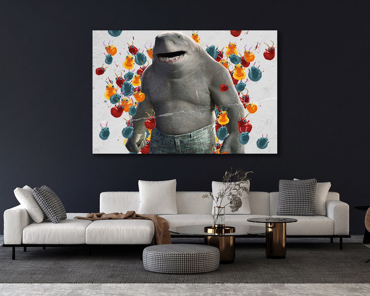 King Shark DC Movie Canvas Print