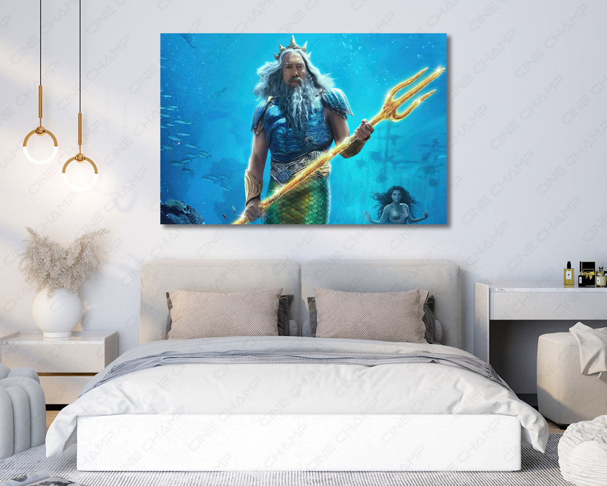 King Triton Ocean Fantasy Canvas