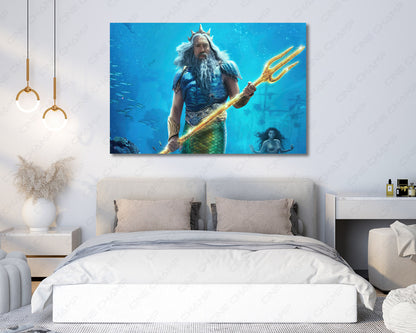 King Triton Ocean Fantasy Canvas