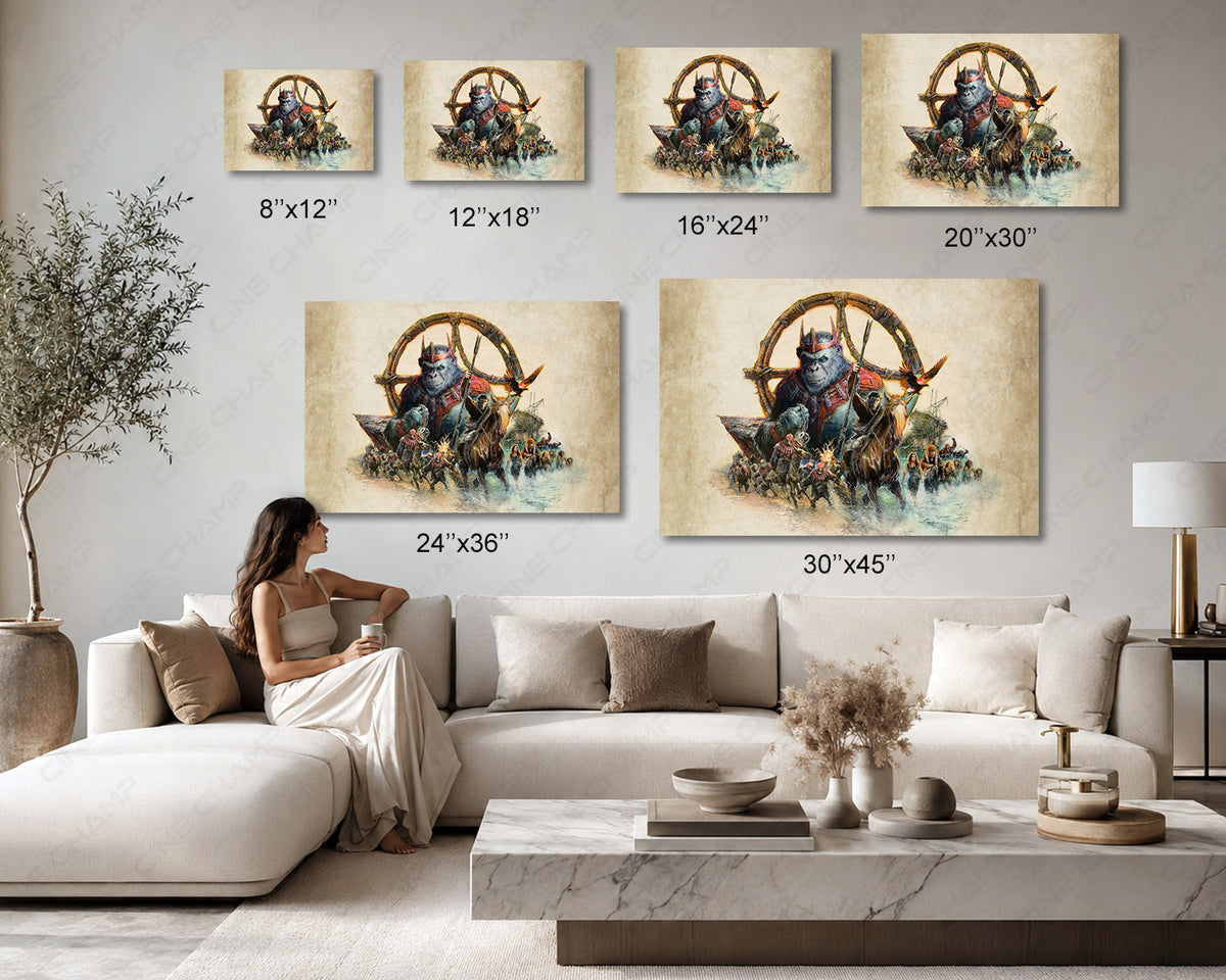 Kingdom Of The Apes Movie Canvas