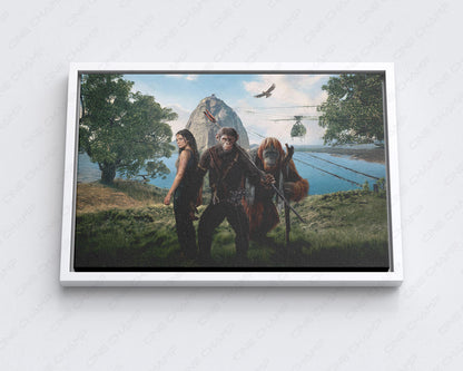 Kingdom Of The Apes Sci Fi Canvas Art