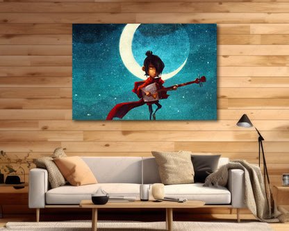 Fantasy movie inspired Kubo and the Two Strings canvas artwork perfect for bedroom, office, and gaming room walls.