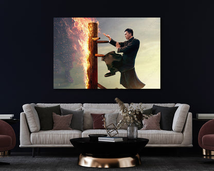 Kung Fu cinematic canvas artwork