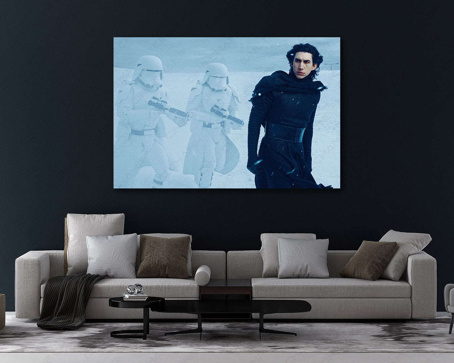 Kylo Ren and Snow Troopers Canvas Print