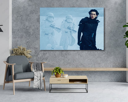 Kylo Ren and Snow Troopers Canvas Print