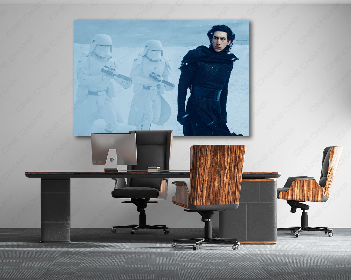 Kylo Ren and Snow Troopers Canvas Print