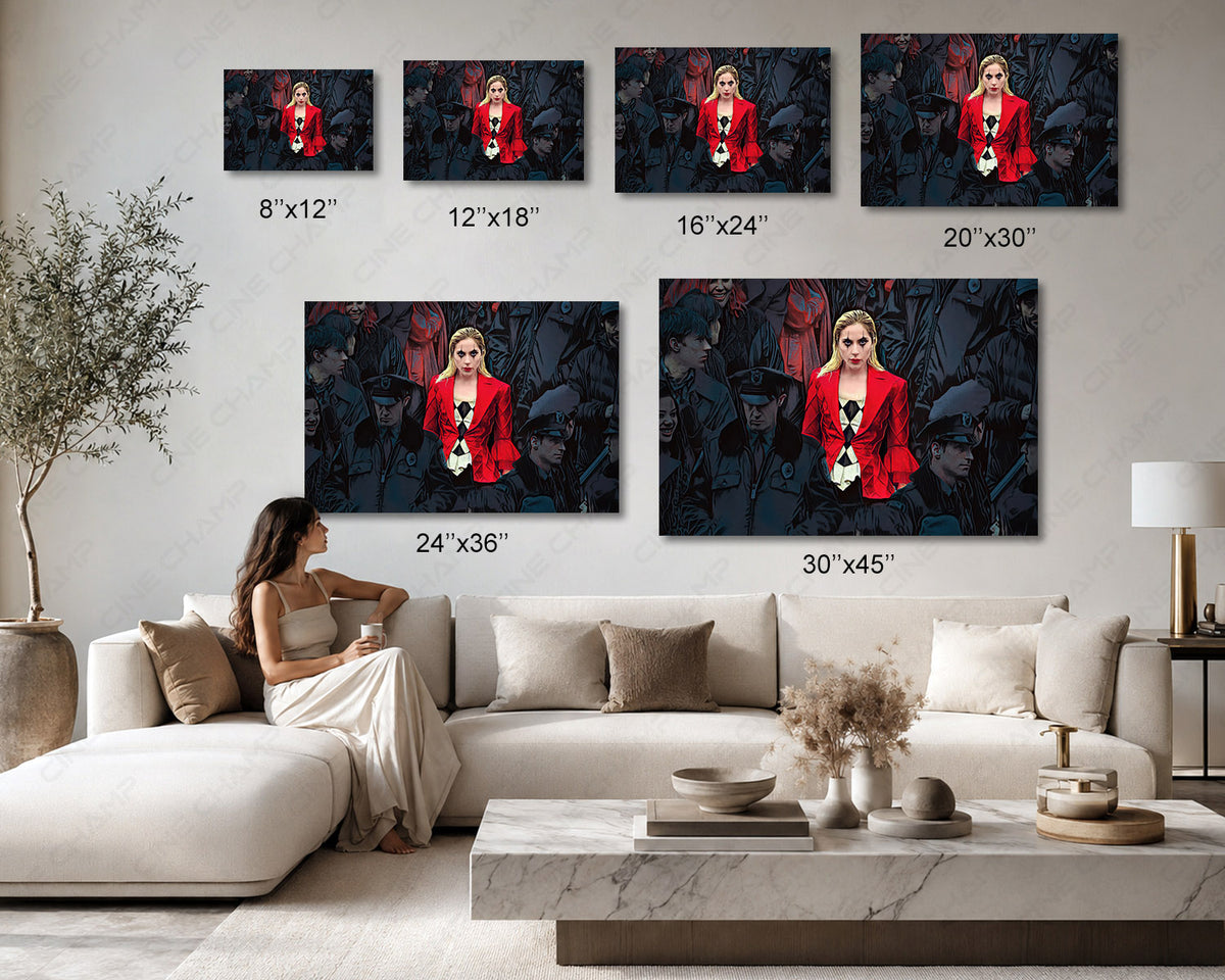 Lady Gaga Harley Quinn Cinematic Canvas
