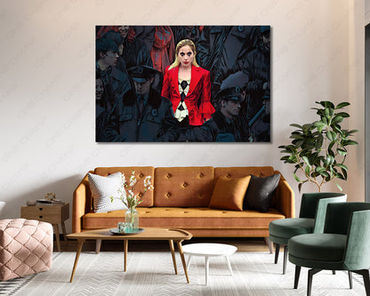 Lady Gaga Harley Quinn Movie Canvas