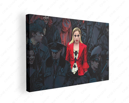 Lady Gaga In Joker Canvas Wall Art