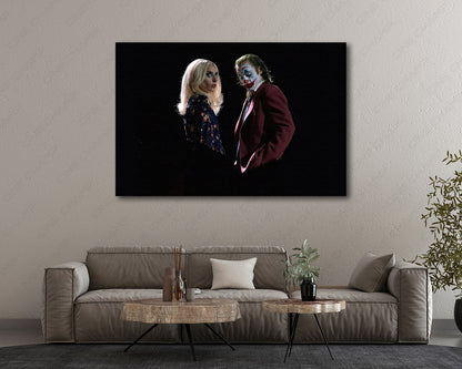 Lady Gaga Joaquin Phoenix Movie Canvas