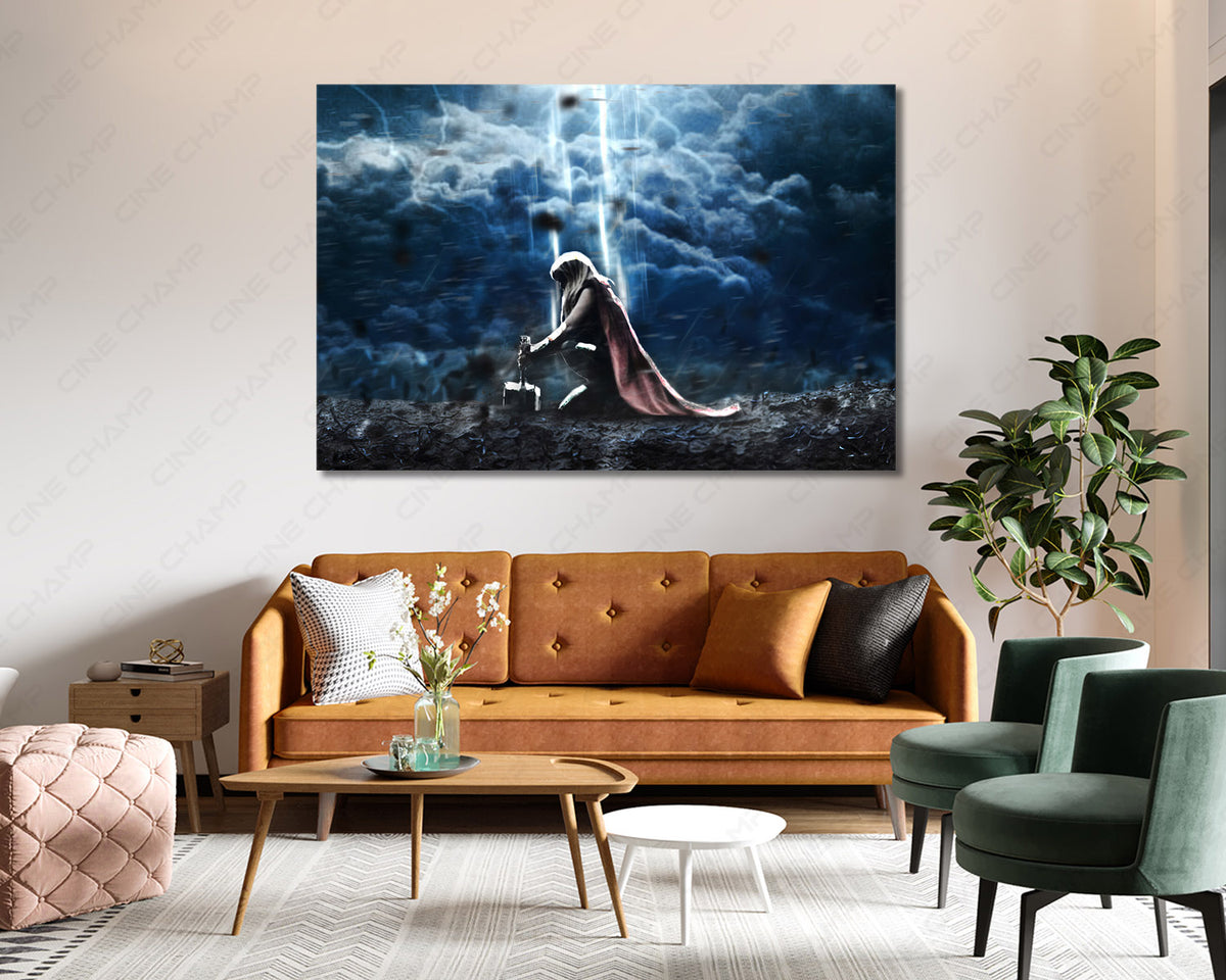 Lady Thor Marvel Canvas Artwork