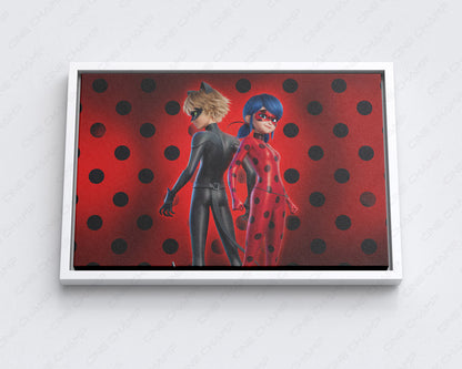 Ladybug And Cat Noir Movie Poster Canvas