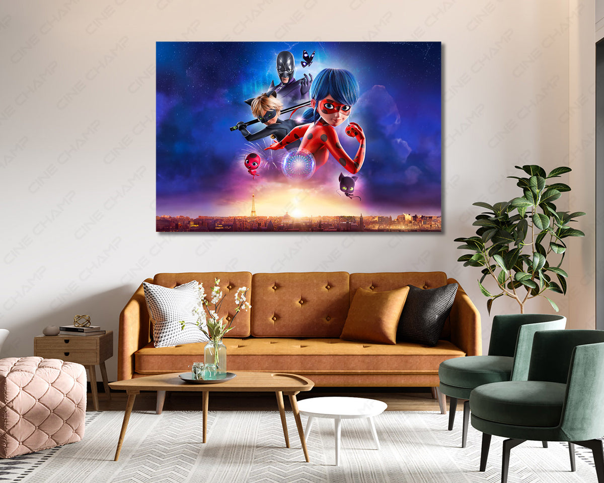 Ladybug And Cat Noir Poster Canvas