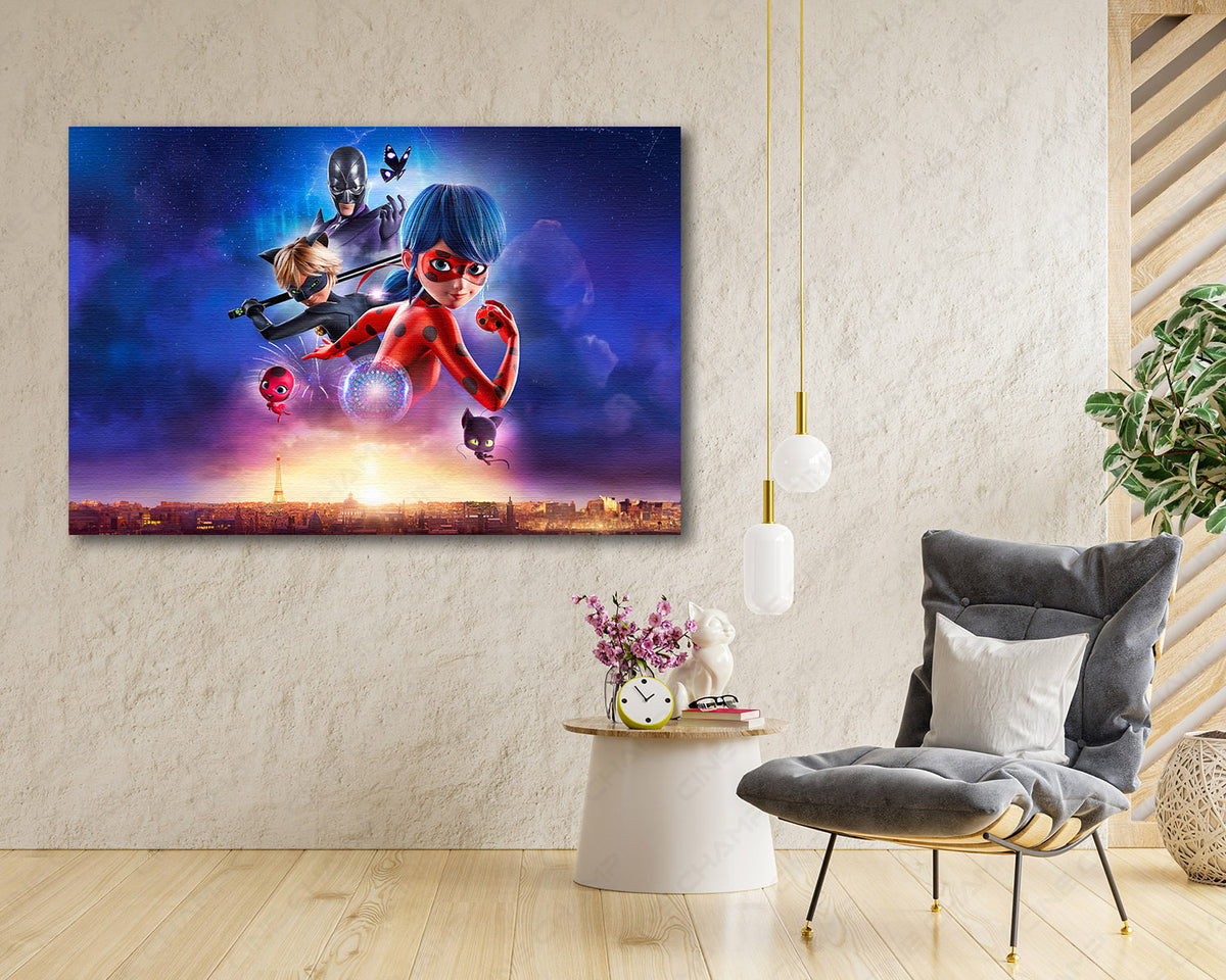 Ladybug Superhero Character Canvas