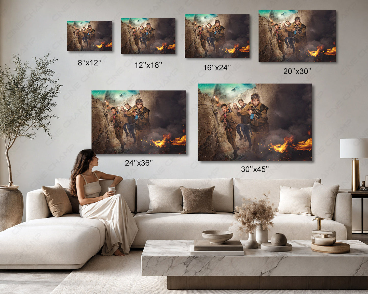 Leaving Afghanistan Canvas Print Available in Multiple Sizes for Home, Office, and Living Room Decor