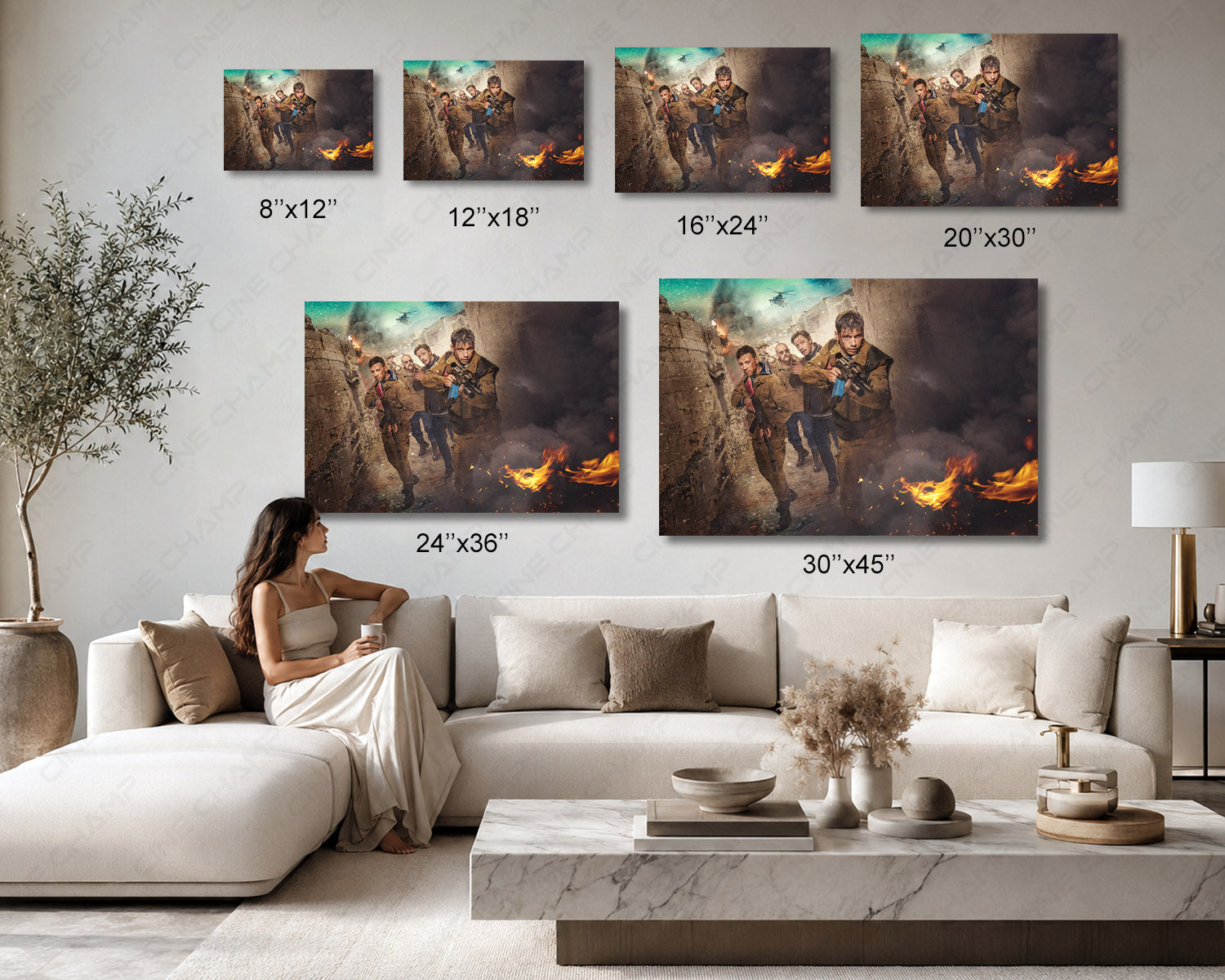 Leaving Afghanistan Canvas Print Available in Multiple Sizes for Home, Office, and Living Room Decor