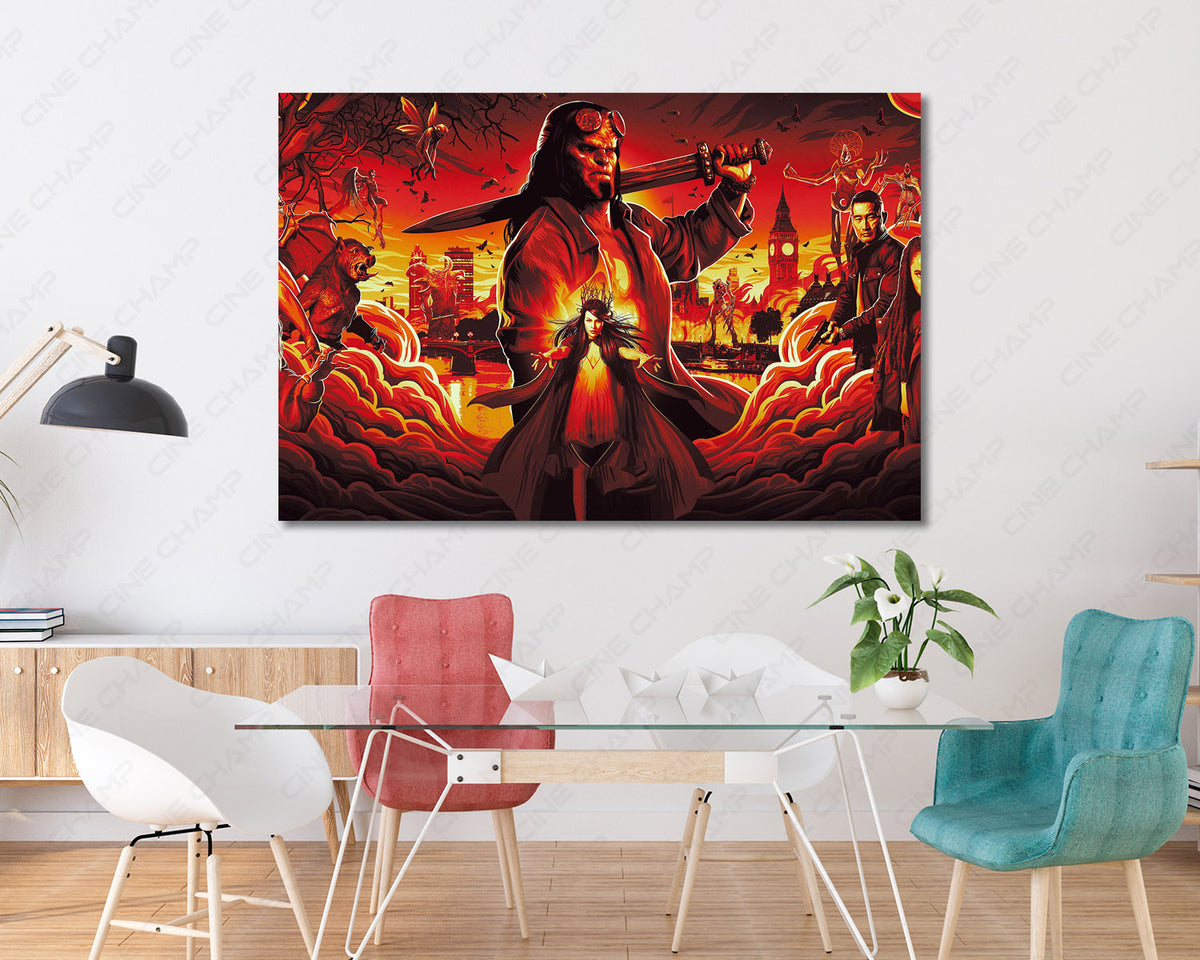 Legendary supernatural hero canvas wall art