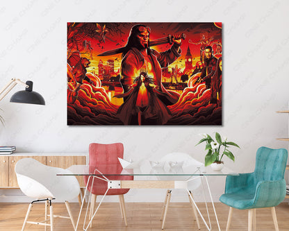 Legendary supernatural hero canvas wall art