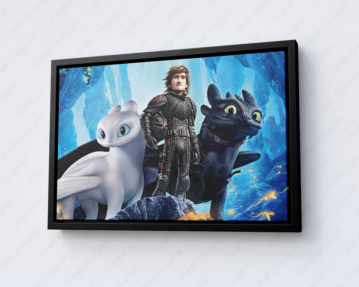 Light Fury canvas for dragon fans
